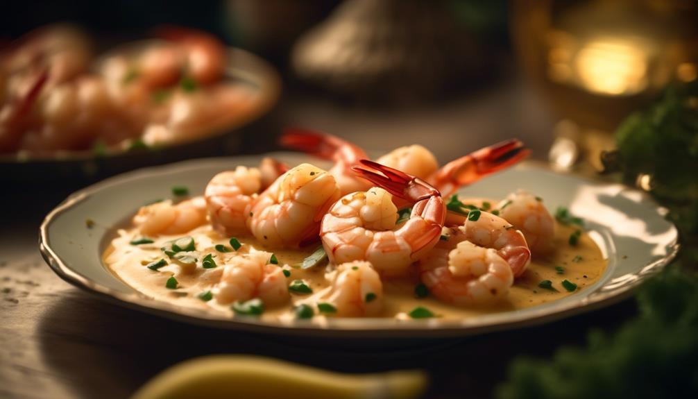 delicious seafood with garlic