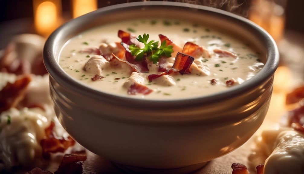 delicious soup with chicken