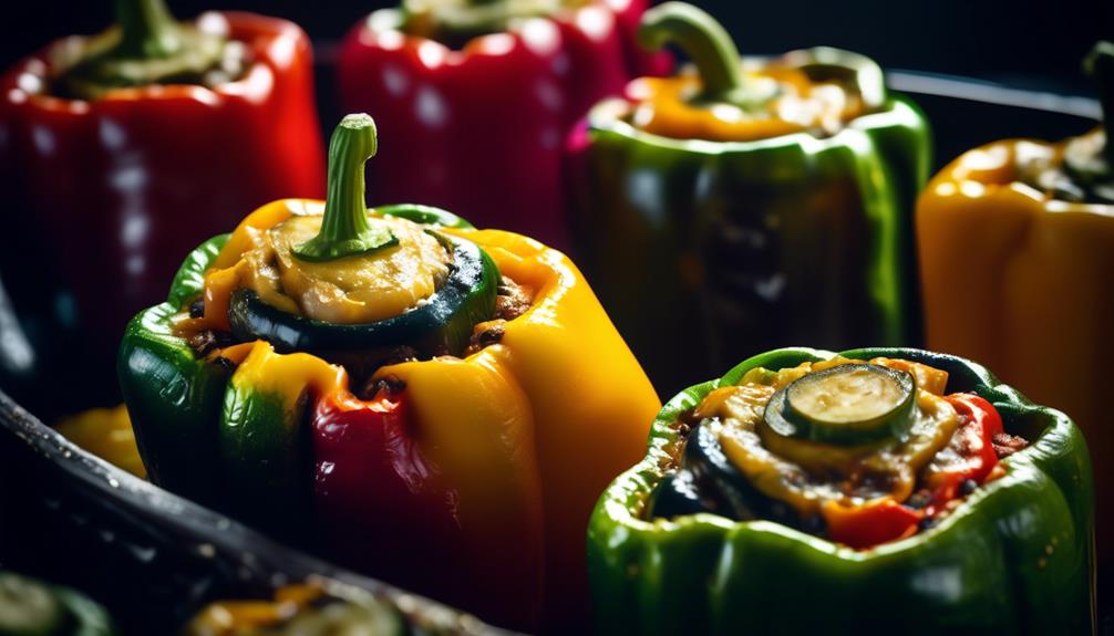 Savor the Flavors of Stuffed Peppers: Zucchini and Eggplant ...