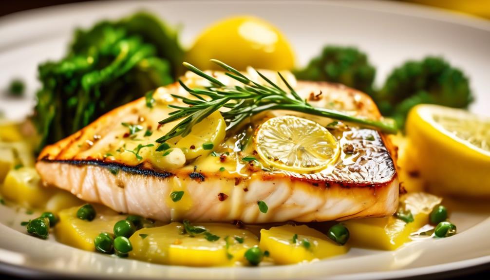 delicious swordfish with lemon