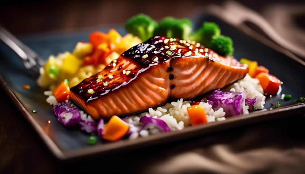 delicious teriyaki glazed salmon