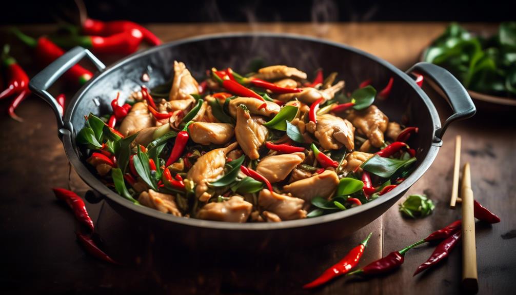 delicious thai basil chicken