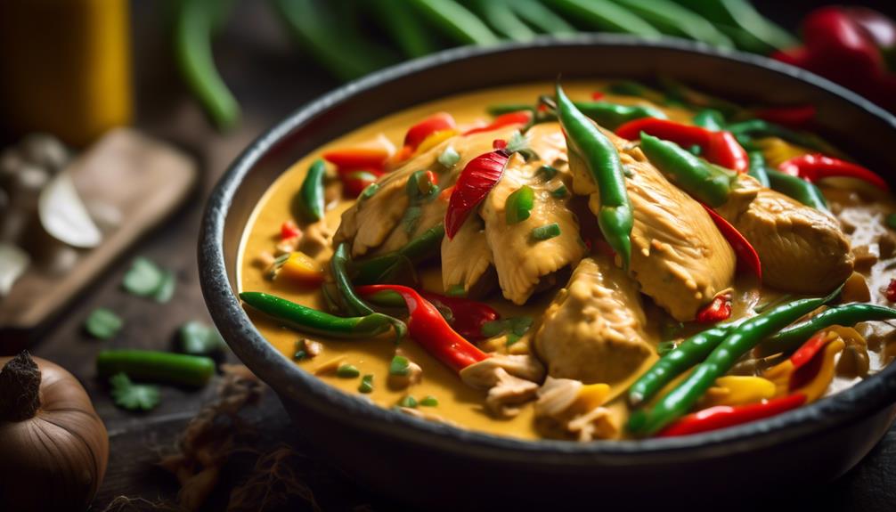 delicious thai chicken curry