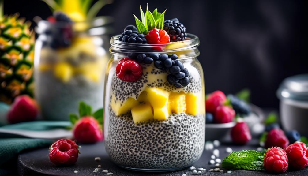 delicious tropical chia seed pudding