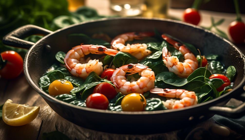 delicious tuscan inspired shrimp dish