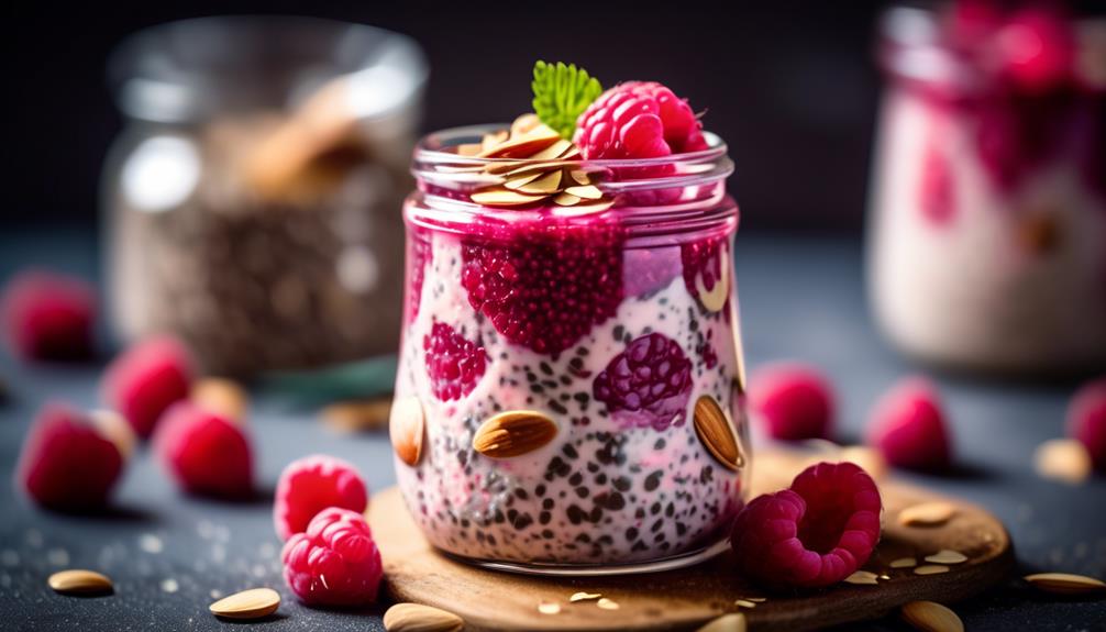 delicious vegan raspberry pudding