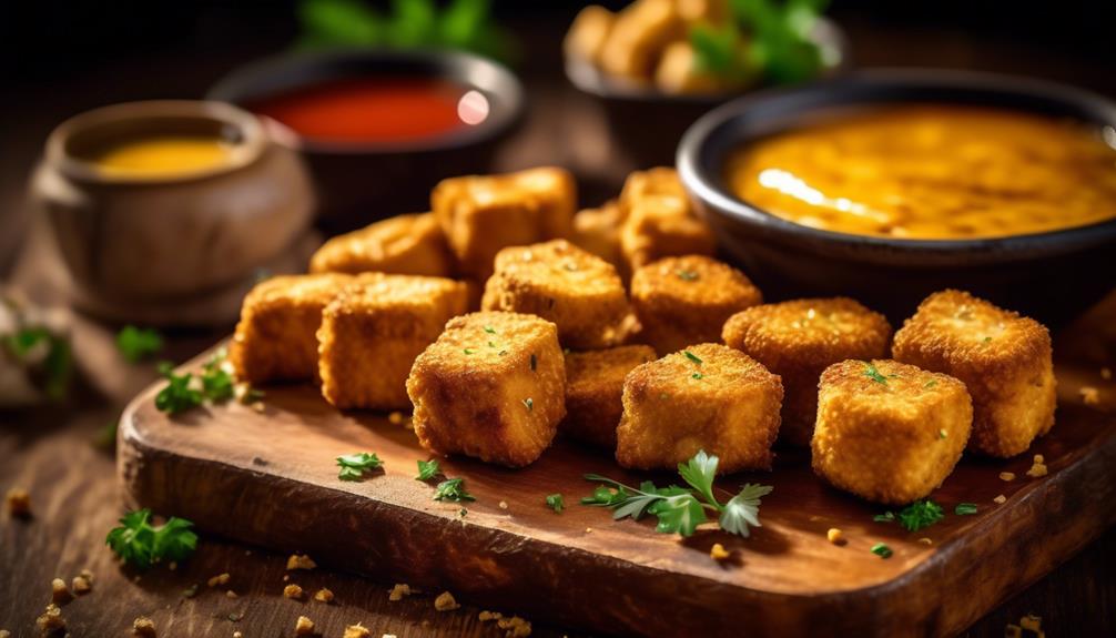 delicious vegan tofu nuggets