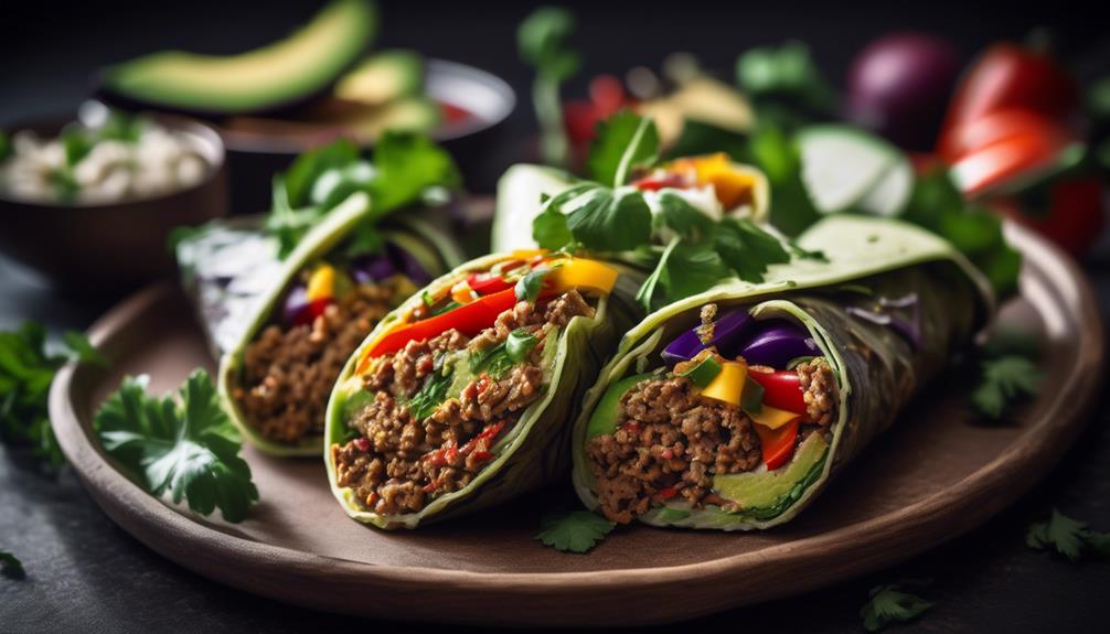 delicious vegetarian eggplant wraps