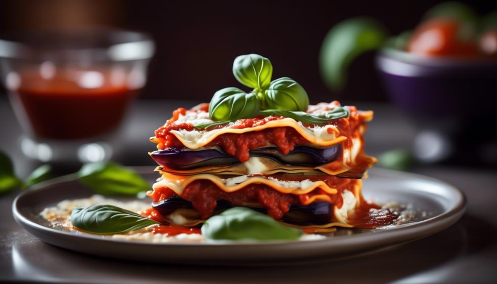 delicious vegetarian lasagna option