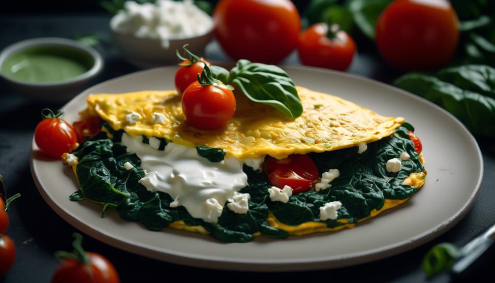 delicious vegetarian omelette recipe