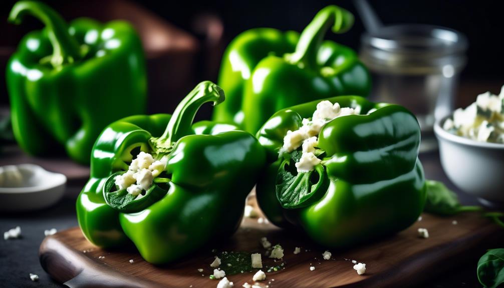 delicious vegetarian stuffed peppers