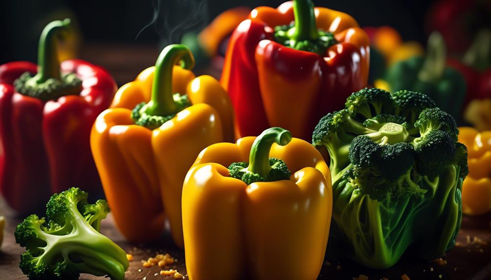 delicious vegetarian stuffed peppers