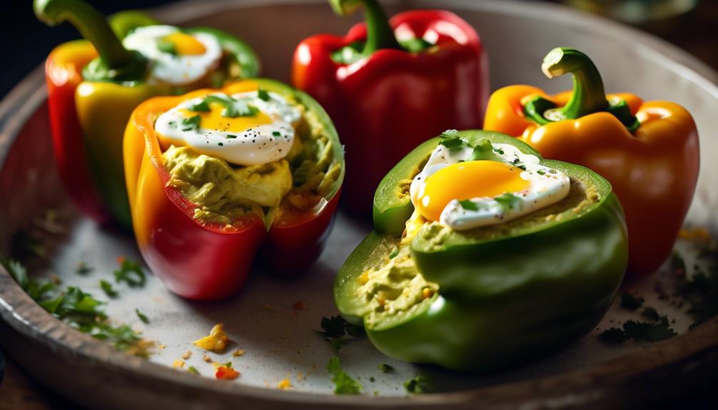 delicious vegetarian stuffed peppers