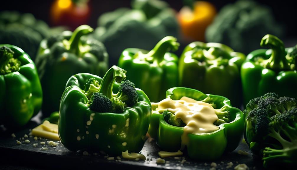 delicious vegetarian stuffed peppers