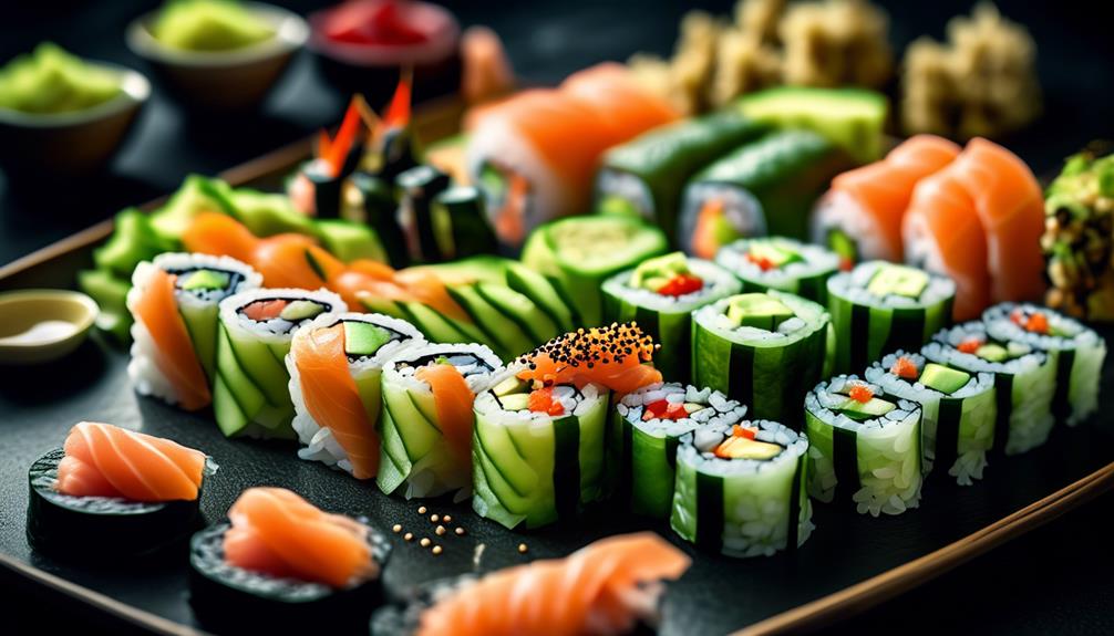 delicious vegetarian sushi option