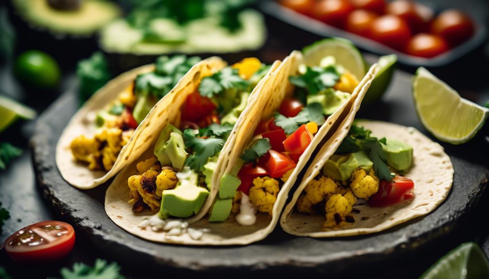 delicious vegetarian taco option