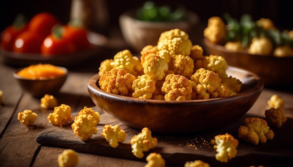 deliciously cheesy cauliflower appetizer