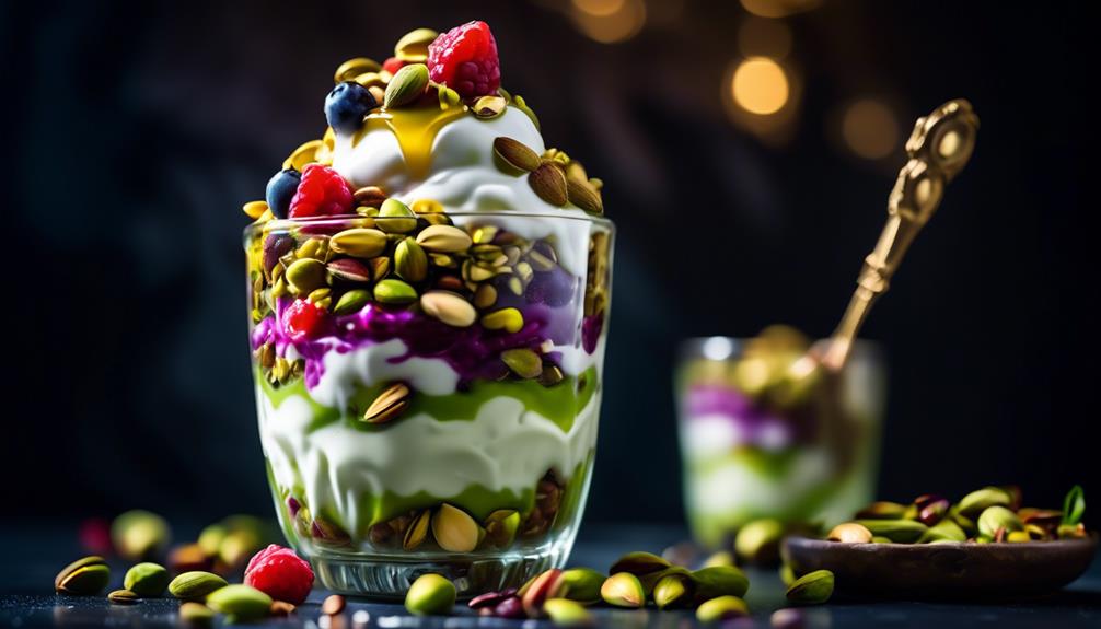 deliciously creamy pistachio parfait