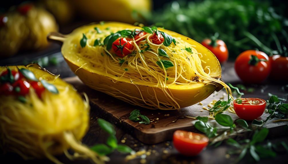 deliciously roasted spaghetti squash