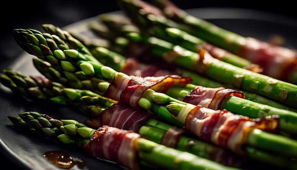 deliciously savory bacon wrapped asparagus