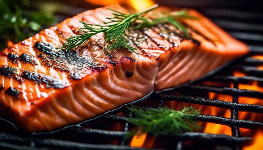 deliciously seasoned grilled salmon