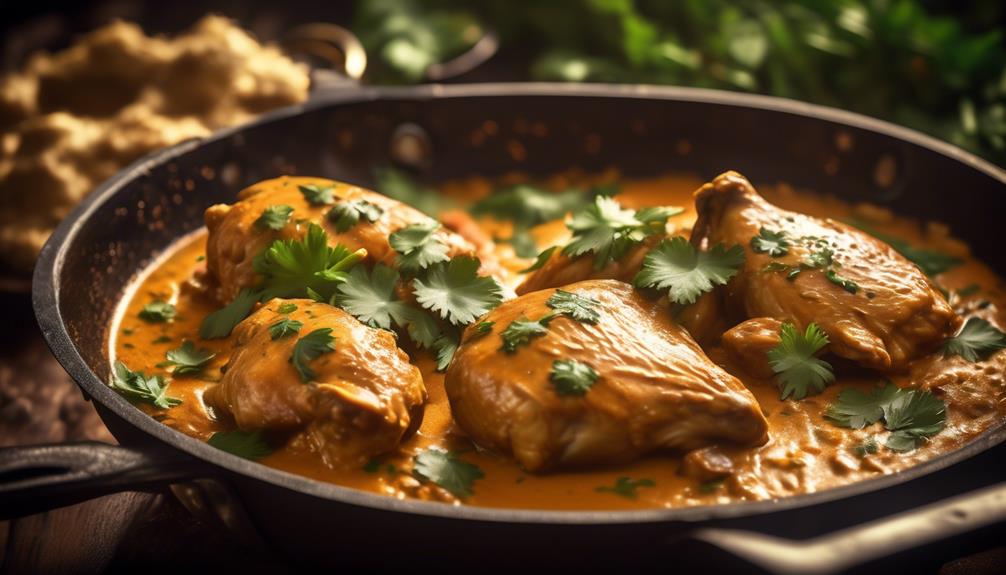 deliciously spiced coconut chicken