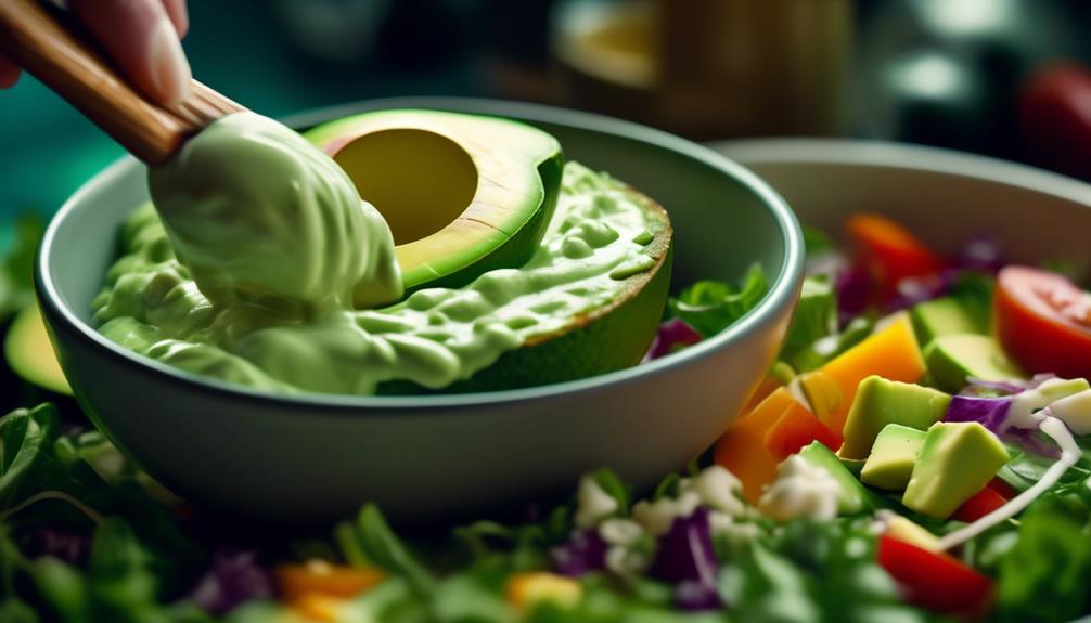 deliciously tangy avocado dressing