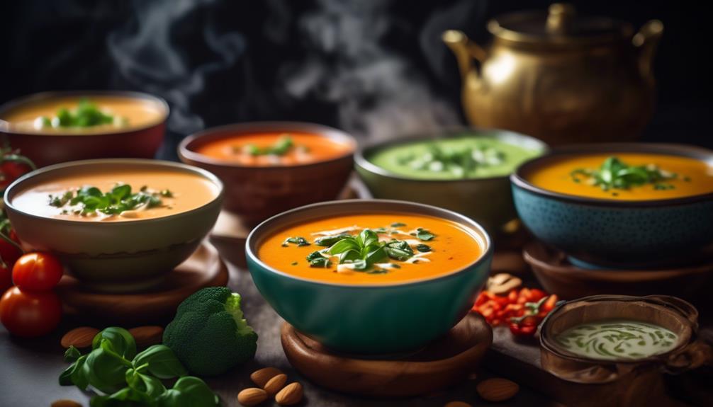 diverse dairy free keto soups