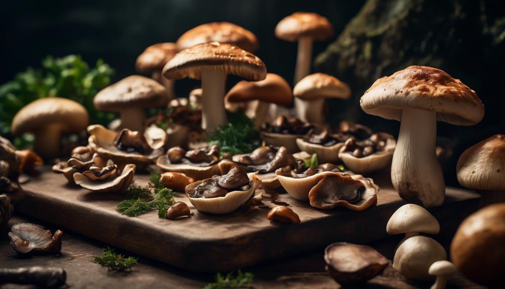 edible mushrooms found in forest