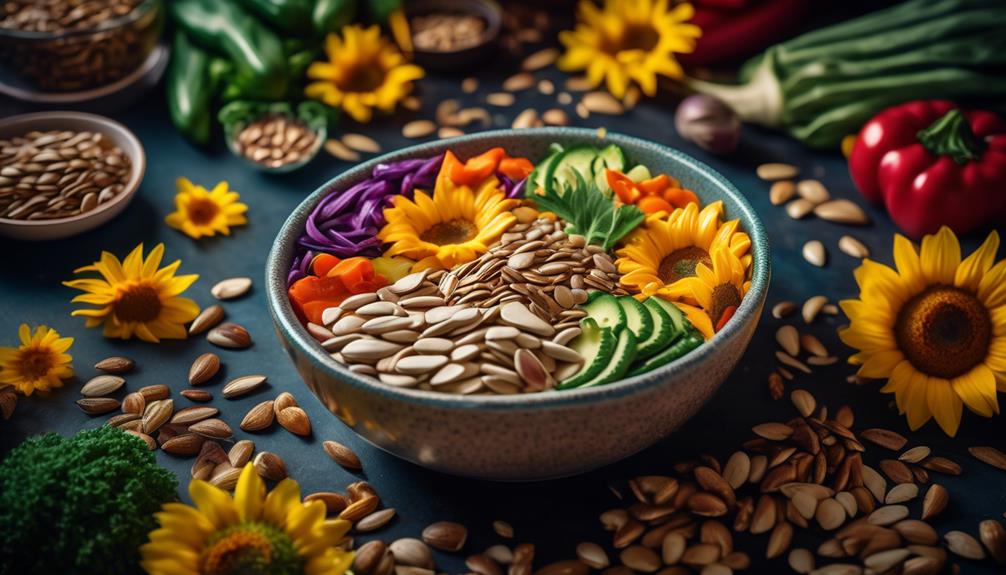 edible seeds from sunflowers