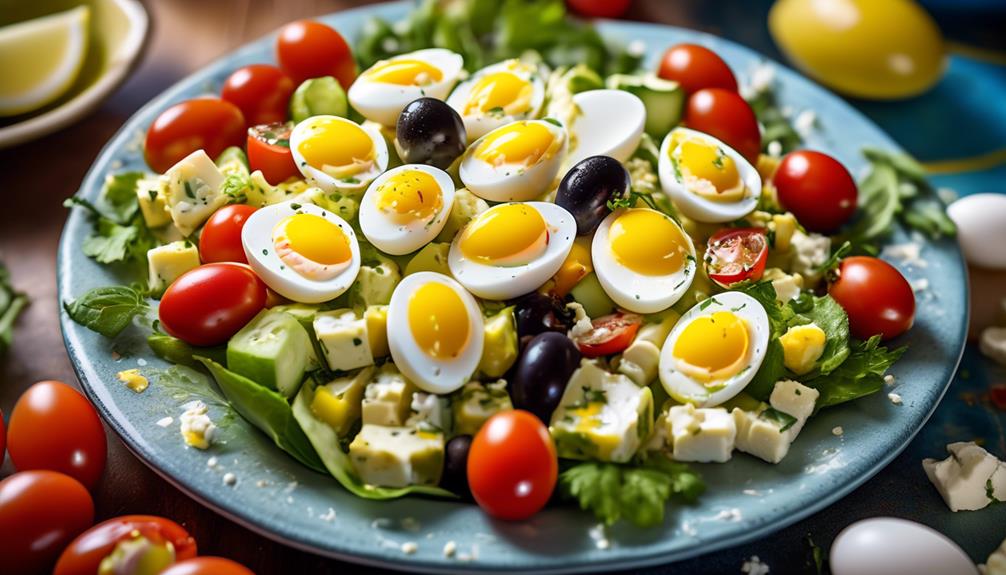 egg salad with mediterranean twist