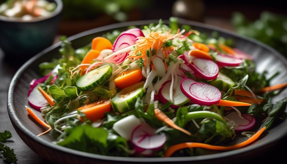 enhance salads with pickled vegetables