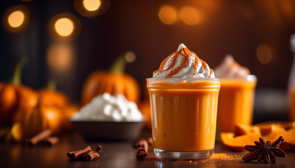 fall inspired blended drink