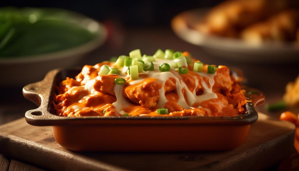 flavorful buffalo chicken bake