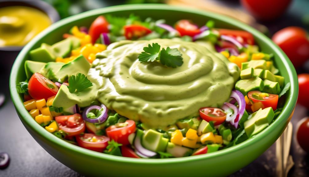 flavorful chipotle avocado dressing