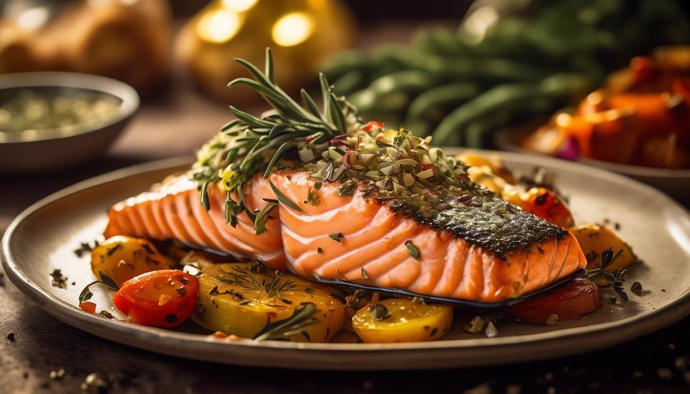 flavorful herb infused mediterranean salmon