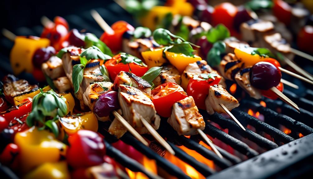 flavorful mediterranean chicken skewers