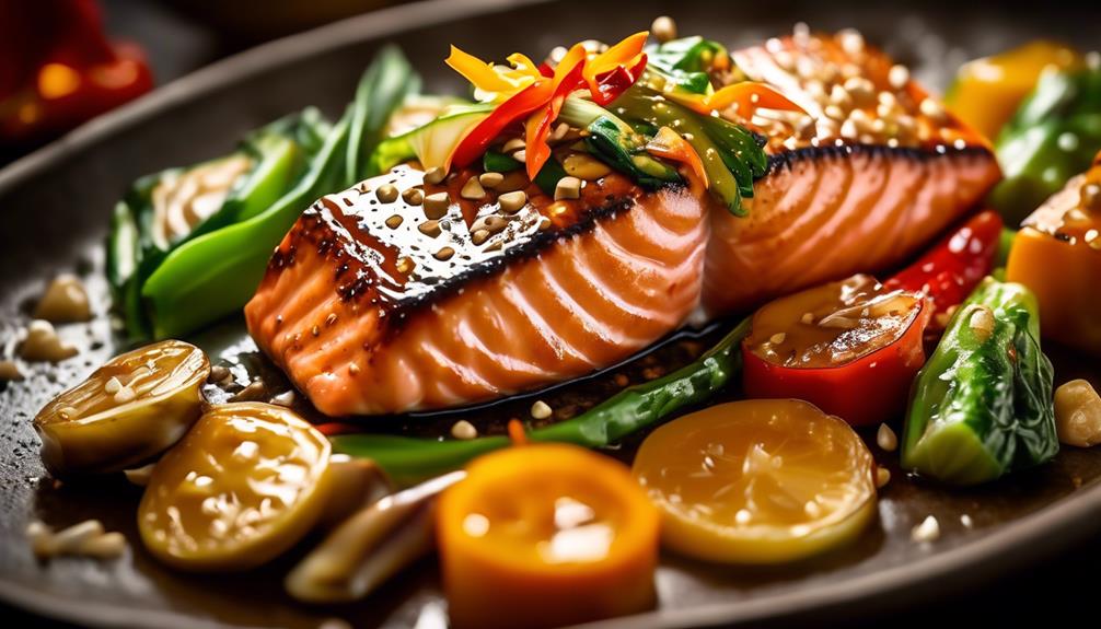 flavorful salmon with asian inspired seasonings