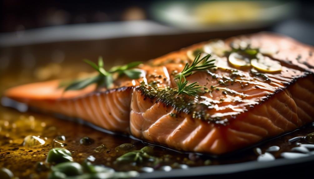 flavorful salmon with garlic