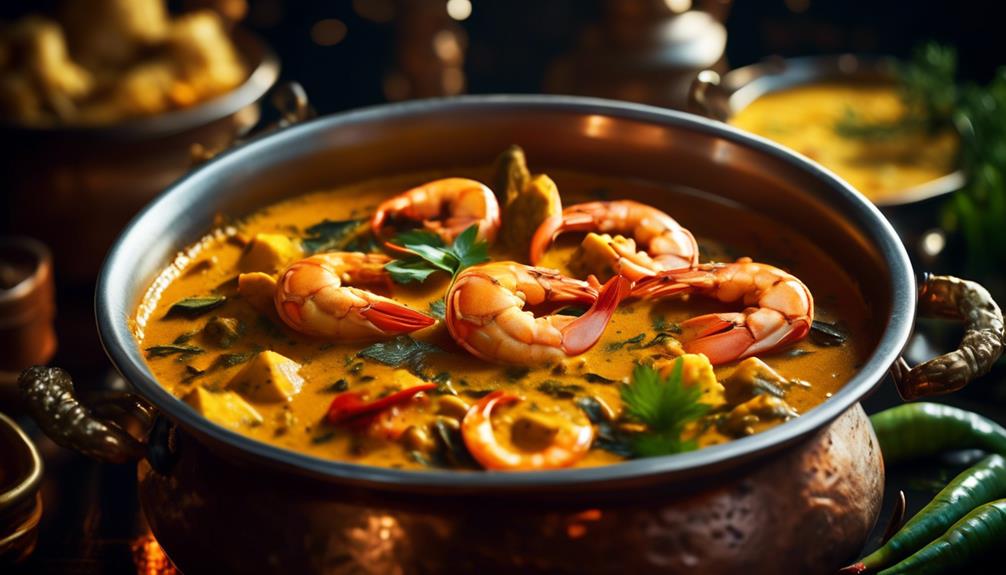 flavorful seafood curries made with essential spices and herbs