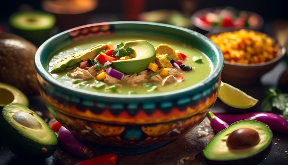 flavorful soup with mexican flair