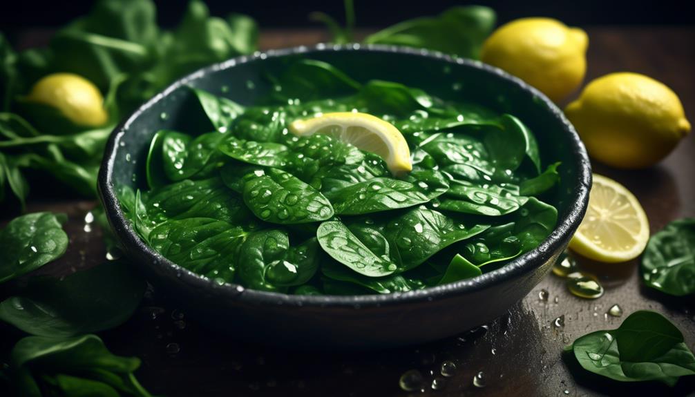 flavorful spinach with garlic