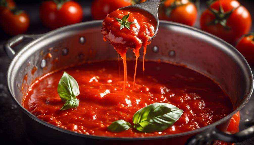 flavorful tomato basil sauce