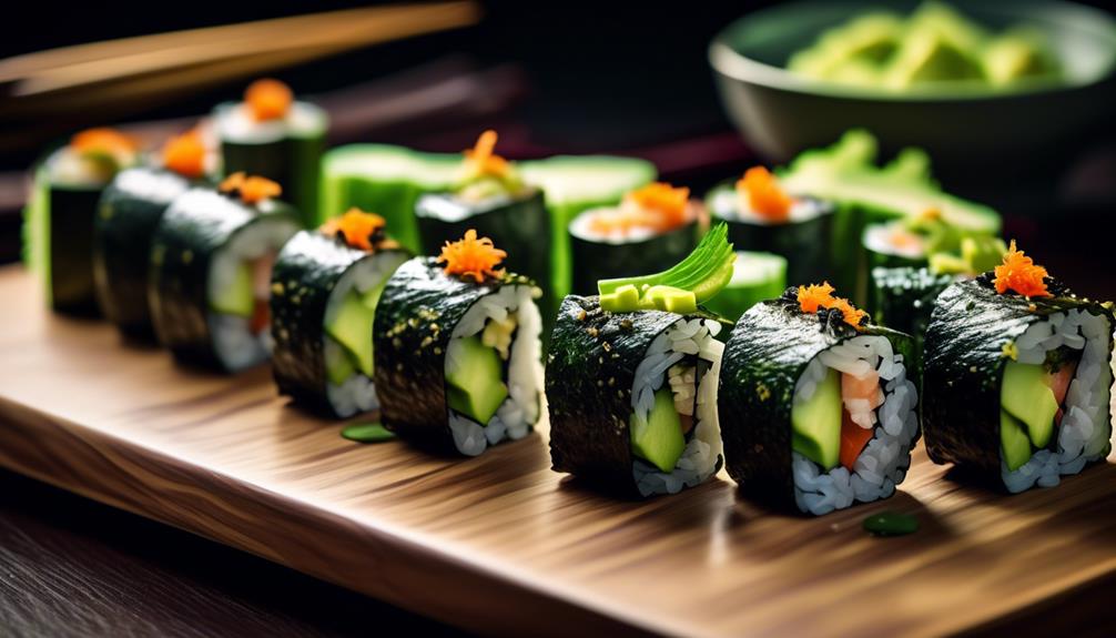 fresh and healthy sushi