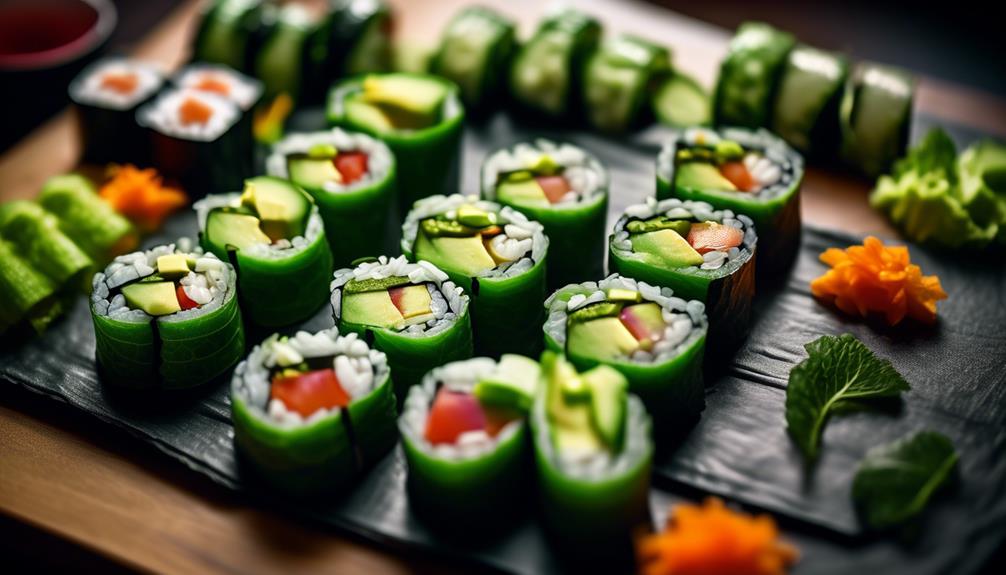 fresh and healthy sushi