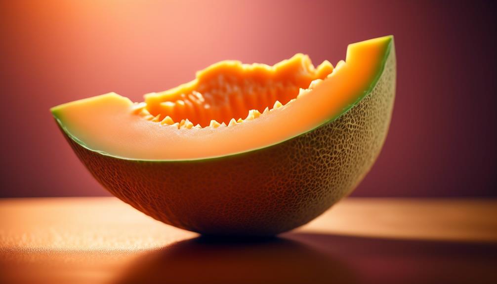 fresh juicy cantaloupe fruit