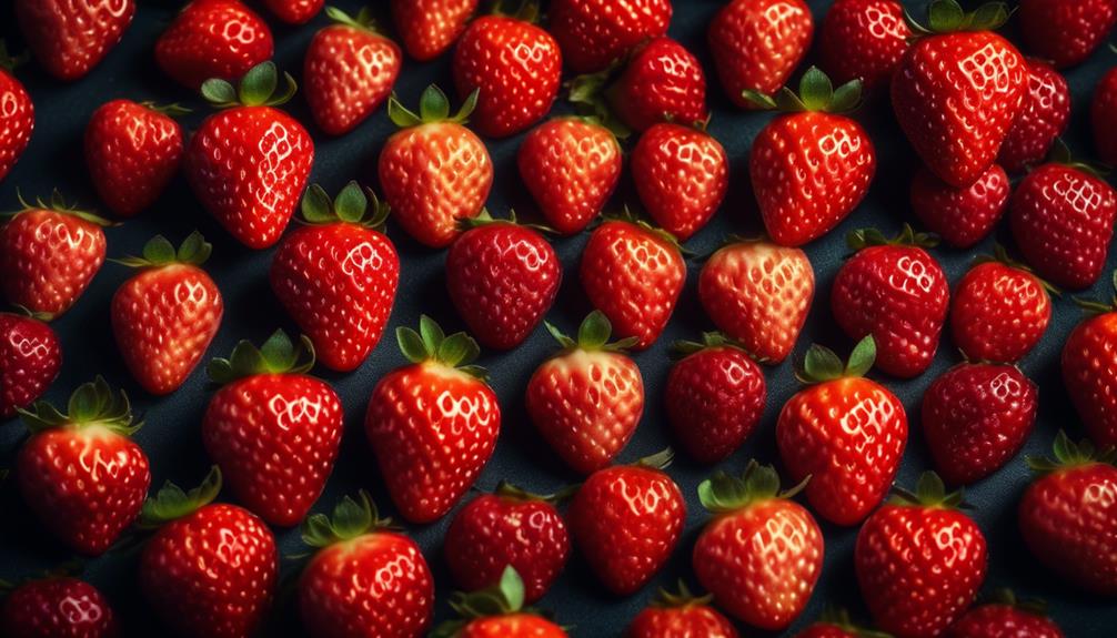 fresh juicy strawberries available