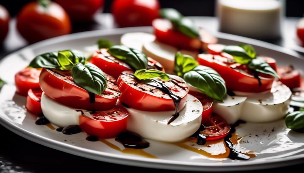 fresh mozzarella caprese salad