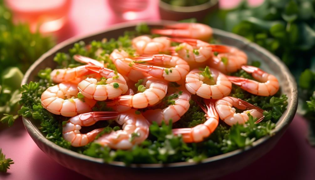 fresh succulent shrimp delicacy