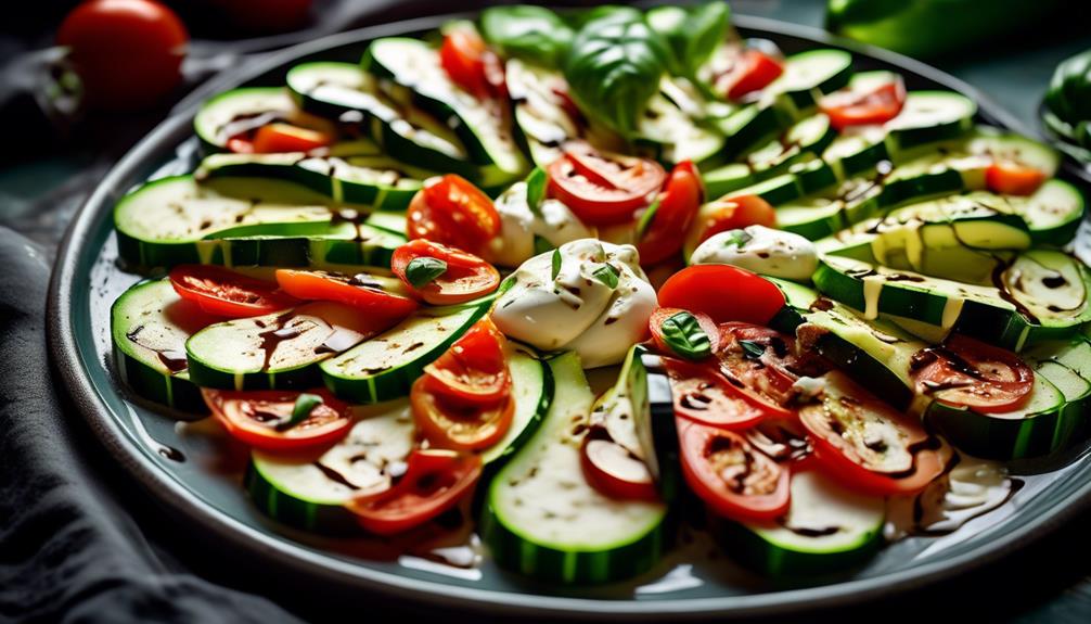 fresh summer zucchini salad